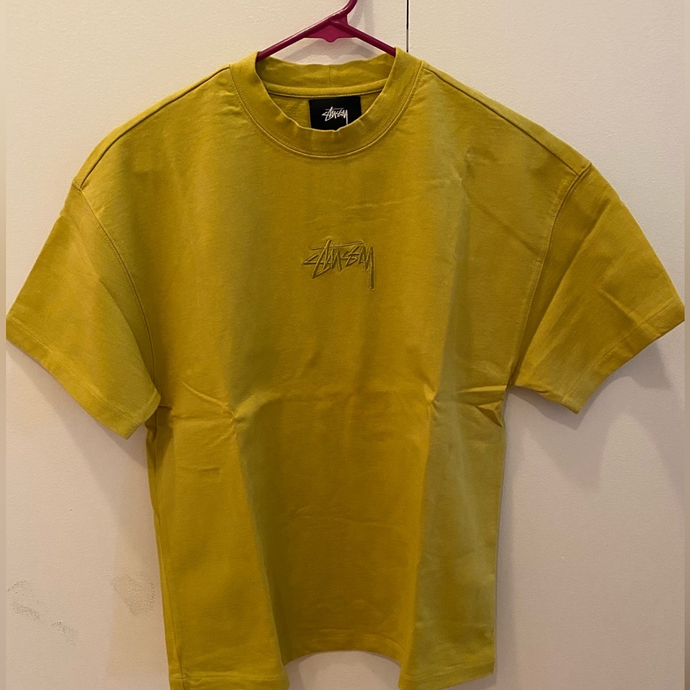 Stussy lime green tshirt (xs)